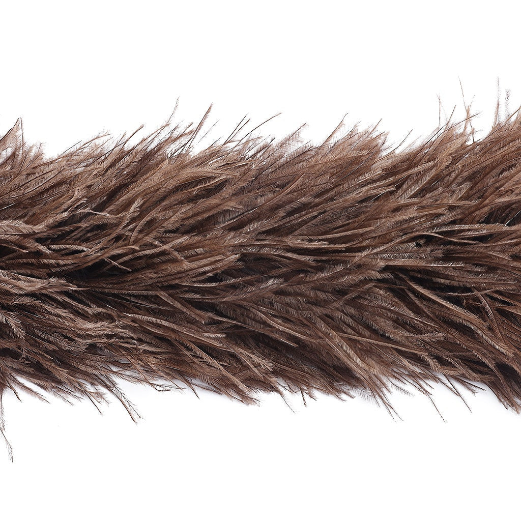 Brown 3 Ply Ostrich Feather Boa