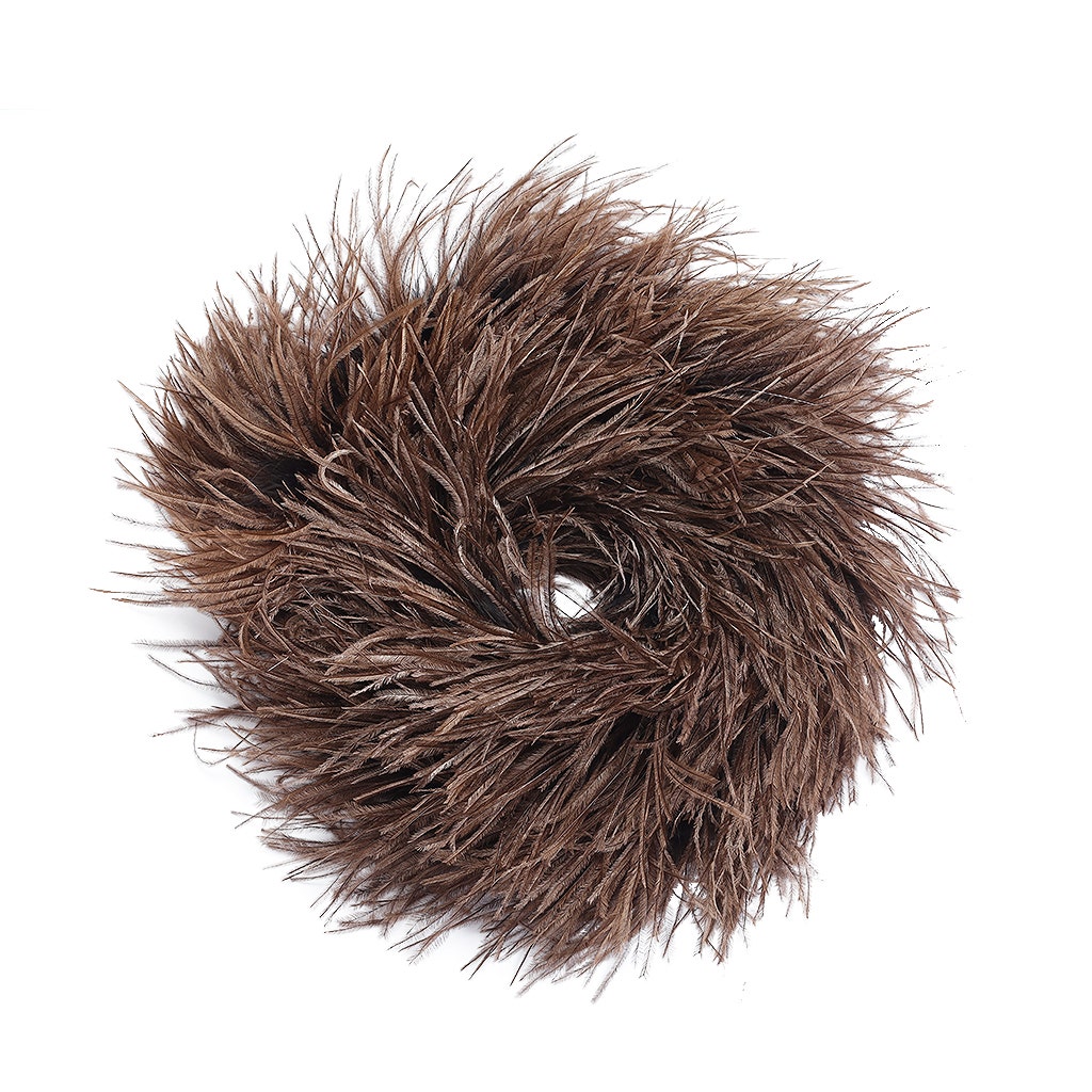 Brown 3 Ply Ostrich Feather Boa