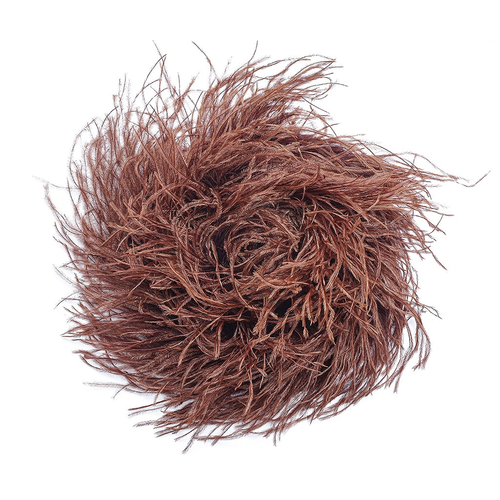 Brown 2 Ply Ostrich Feather Boa
