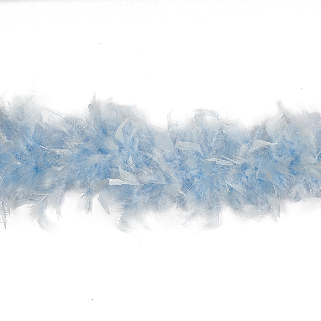 Chandelle Feather Boa - Medium Weight - Light Blue