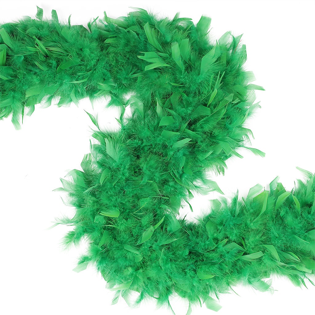 Chandelle Feather Boa - Heavyweight  - Kelly