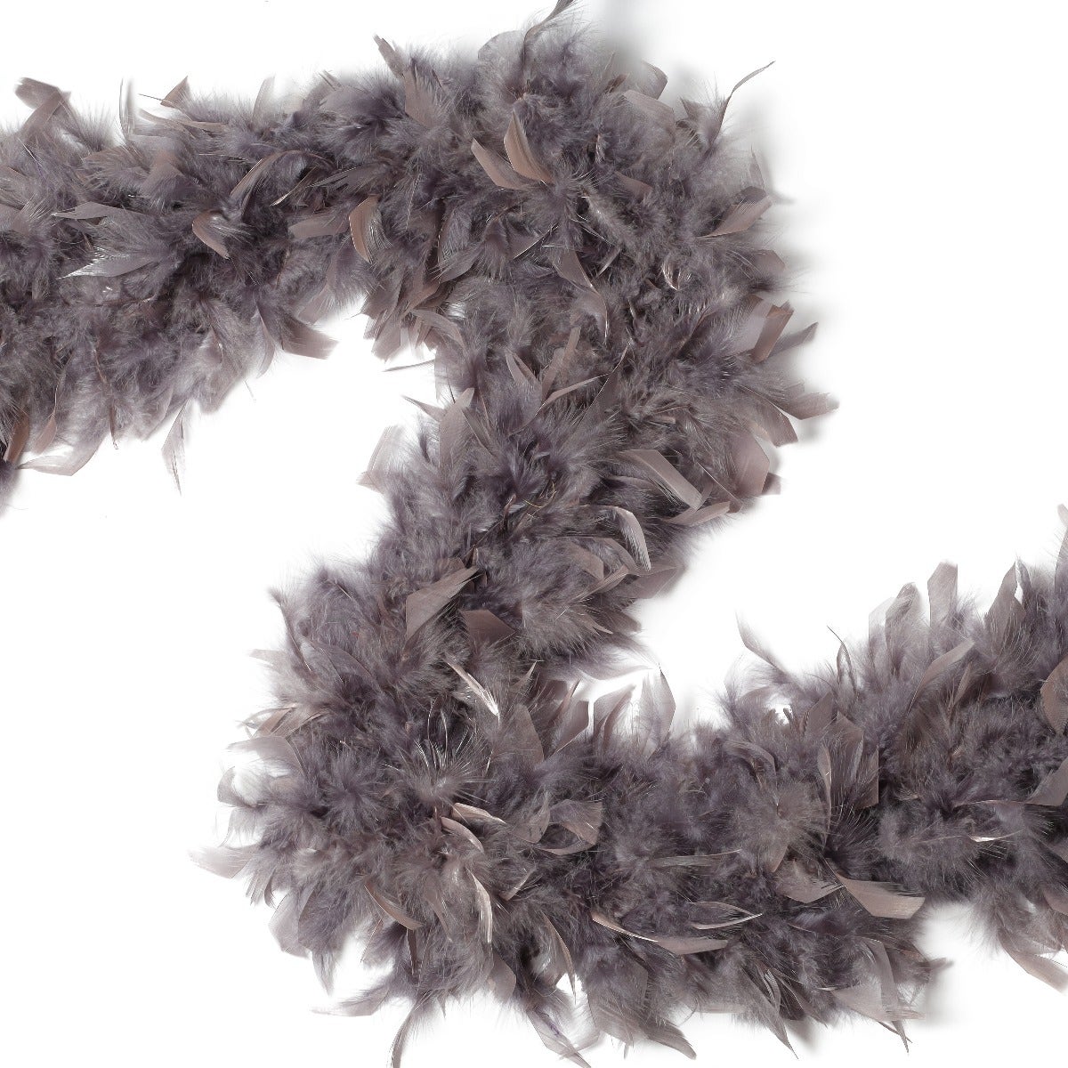 Chandelle Feather Boa - Heavyweight  - Dark Gray