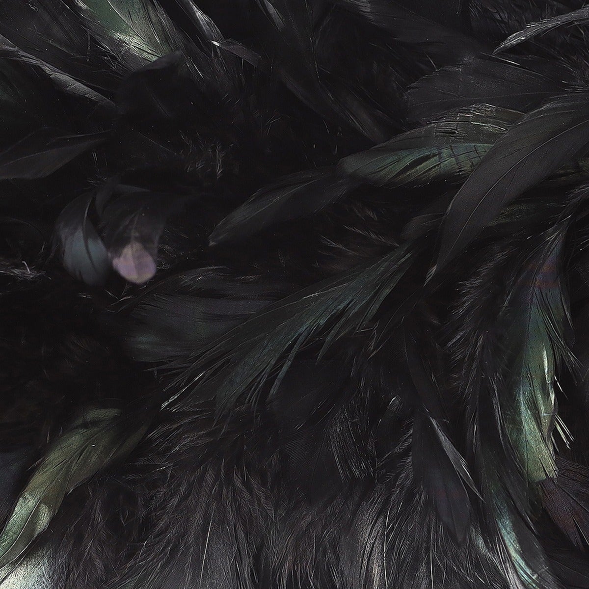 Schlappen Boa-Dyed Iridescent 6-7" - Black/Iridescent