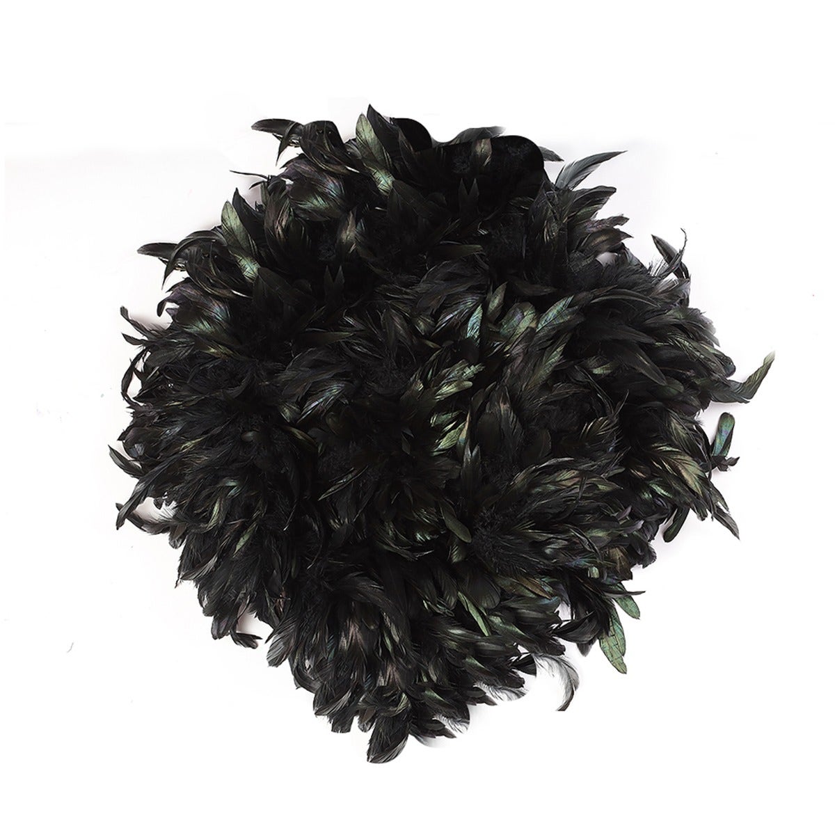 Schlappen Boa-Dyed Iridescent 8-10" - Black/Iridescent