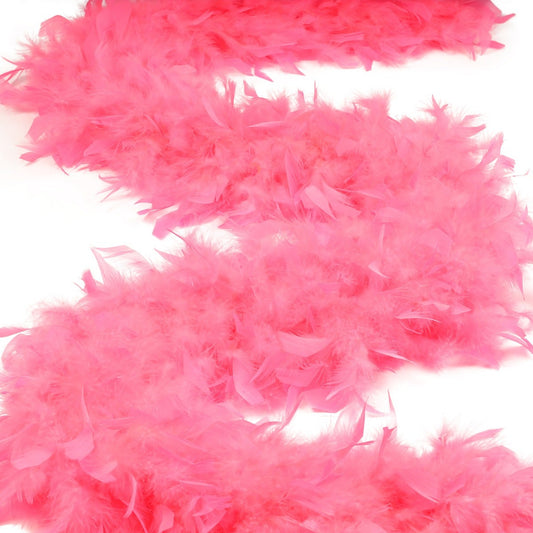 Chandelle Feather Boa - Heavyweight  - Pink Orient