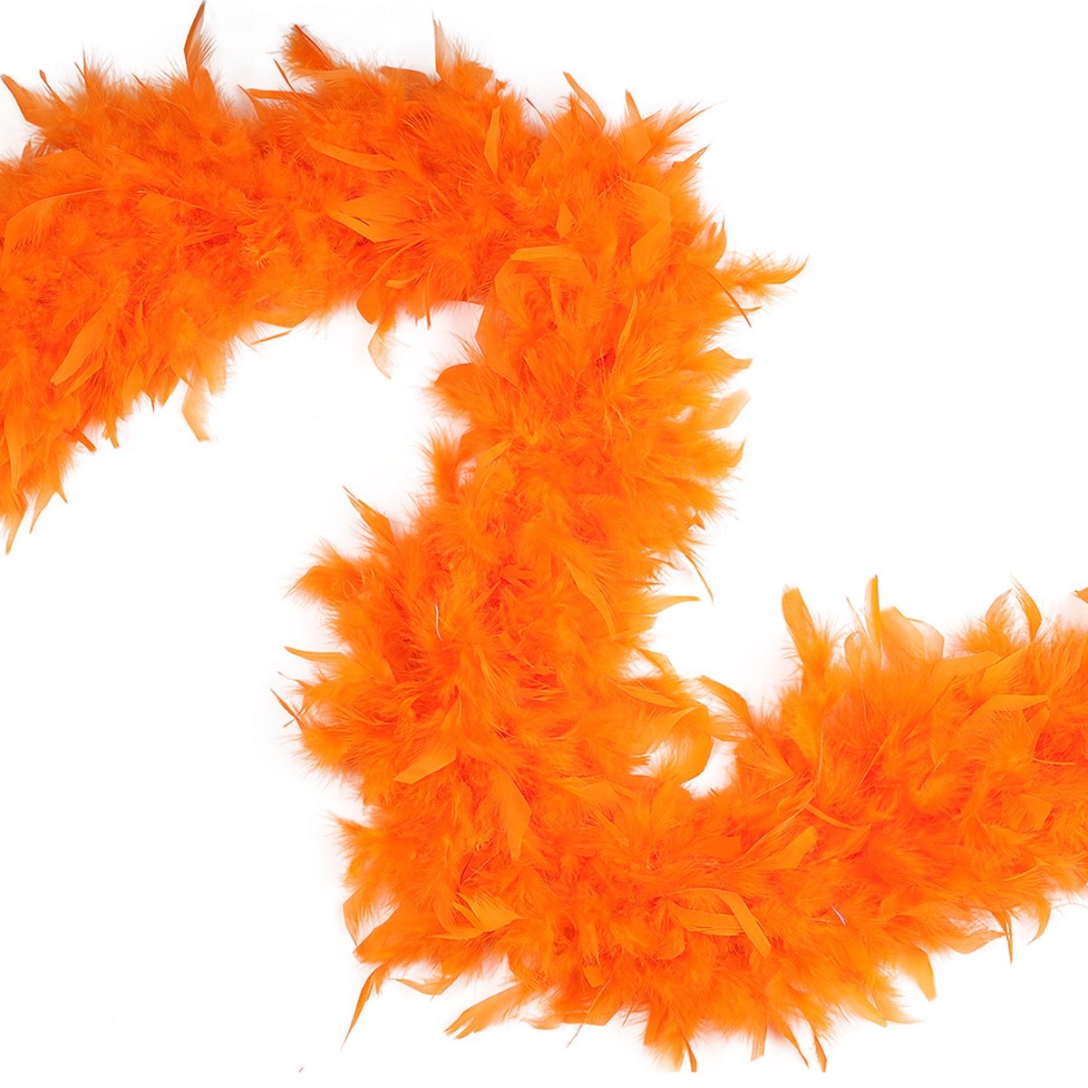 Chandelle Feather Boa - Heavyweight  - Orange