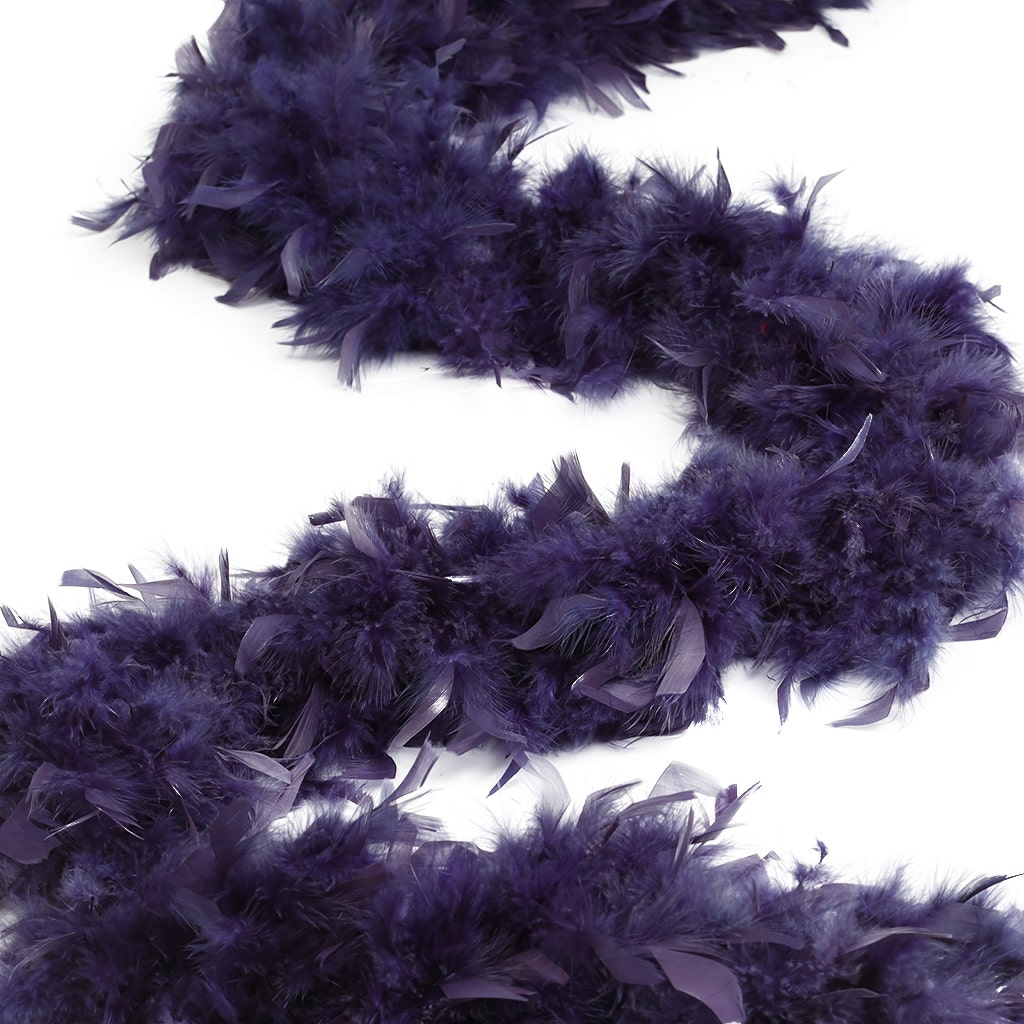 Chandelle Feather Boa - Heavyweight  - Navy