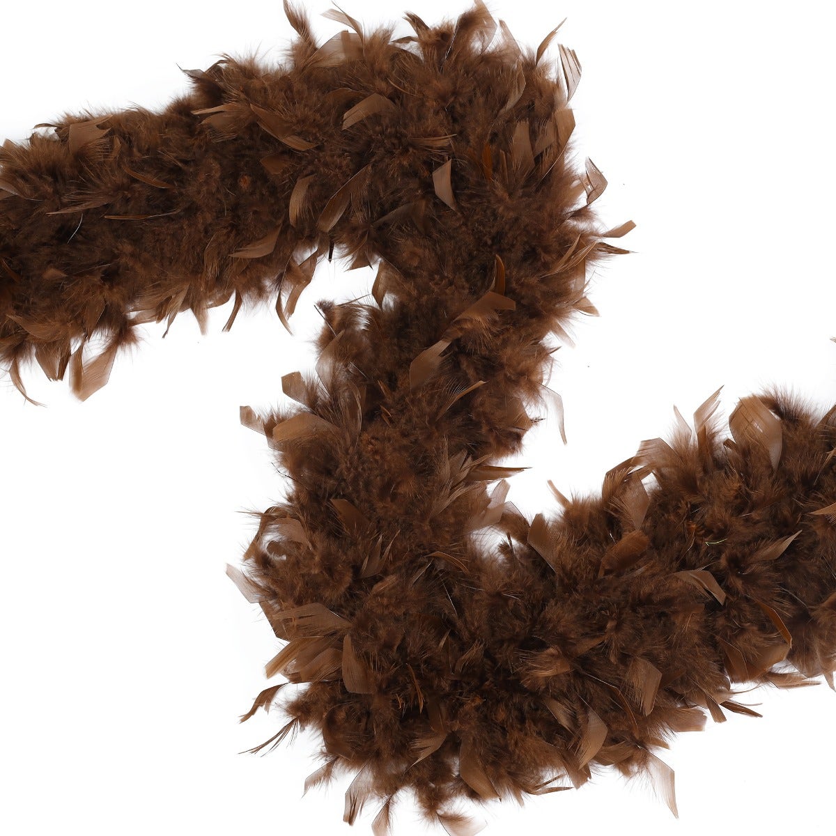 Chandelle Feather Boa - Heavyweight  - Brown