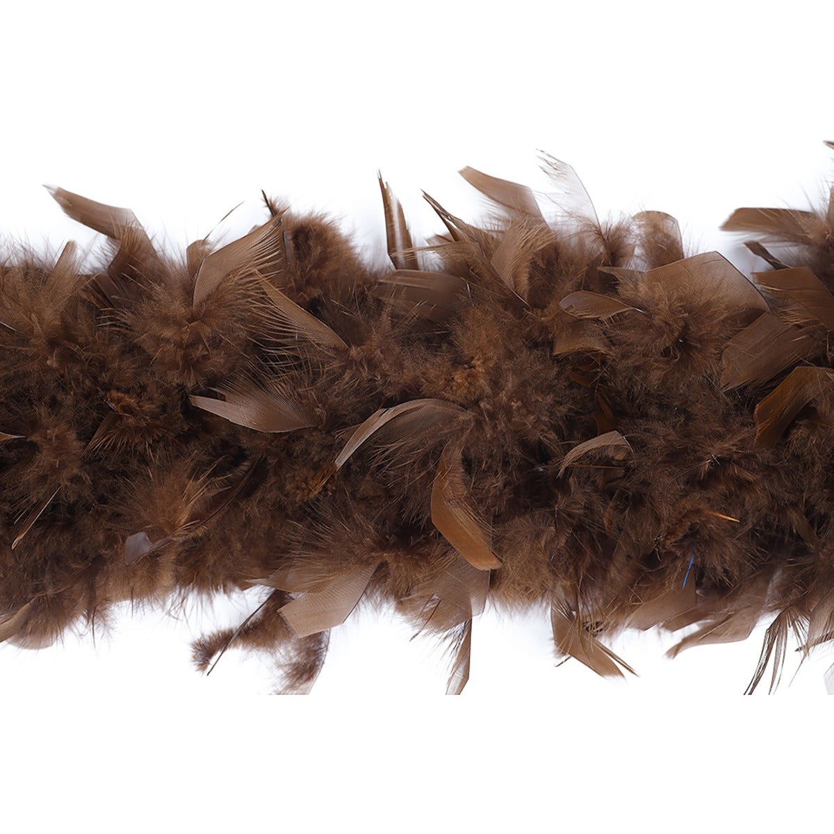Chandelle Feather Boa - Heavyweight  - Brown