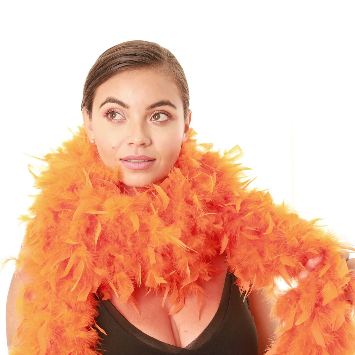 Chandelle Feather Boa - Medium Weight - Orange