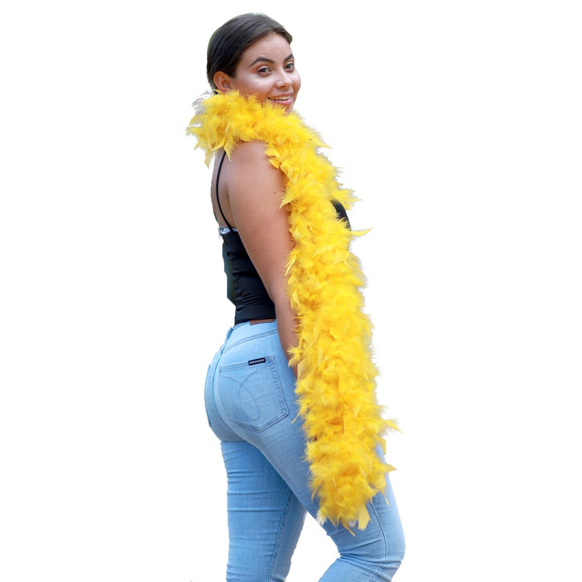 Chandelle Feather Boa - Heavyweight  - Gold