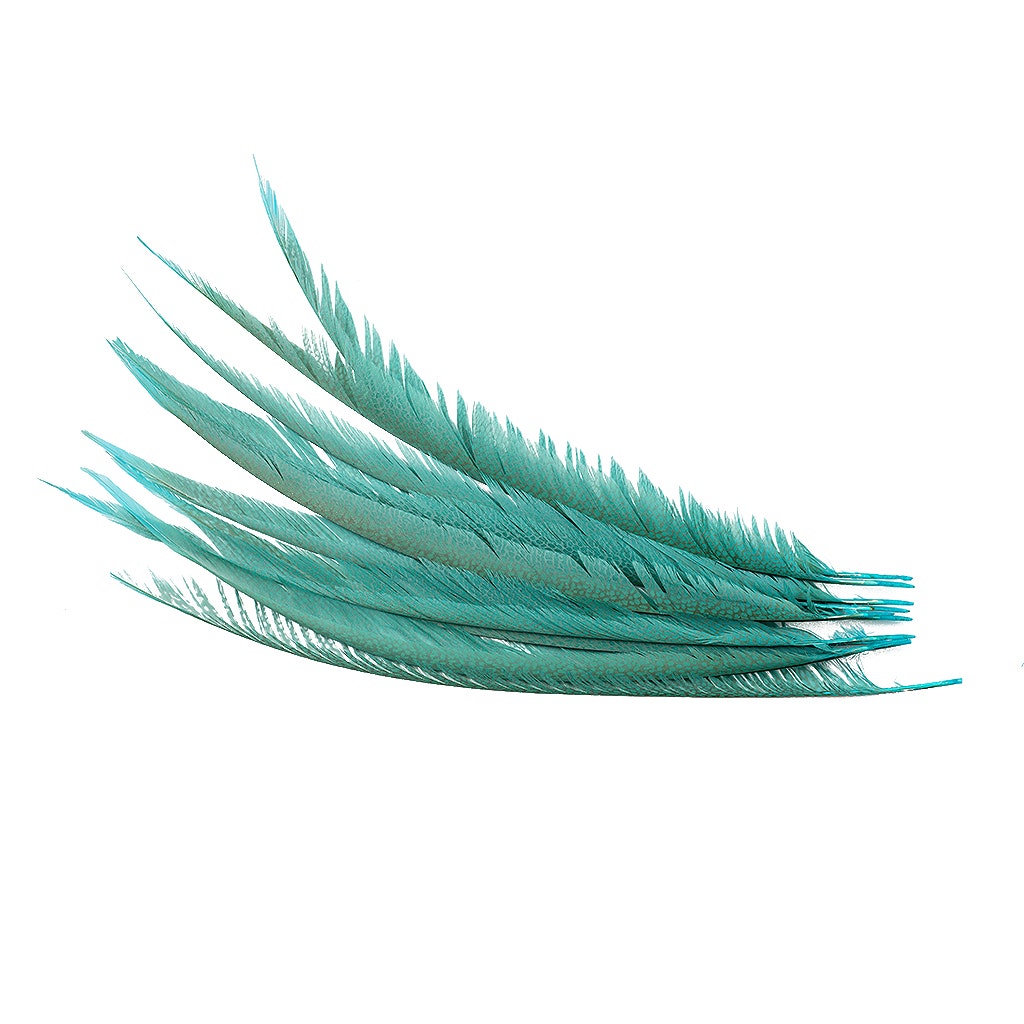 Golden Pheasant Center Tails Dyed Silver Dunn Blue