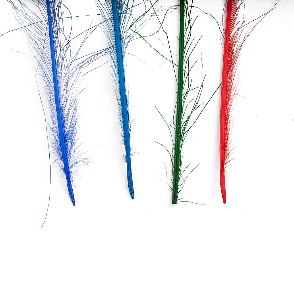Peacock Swords Bleach Mix Dyed - Jewel Mix
