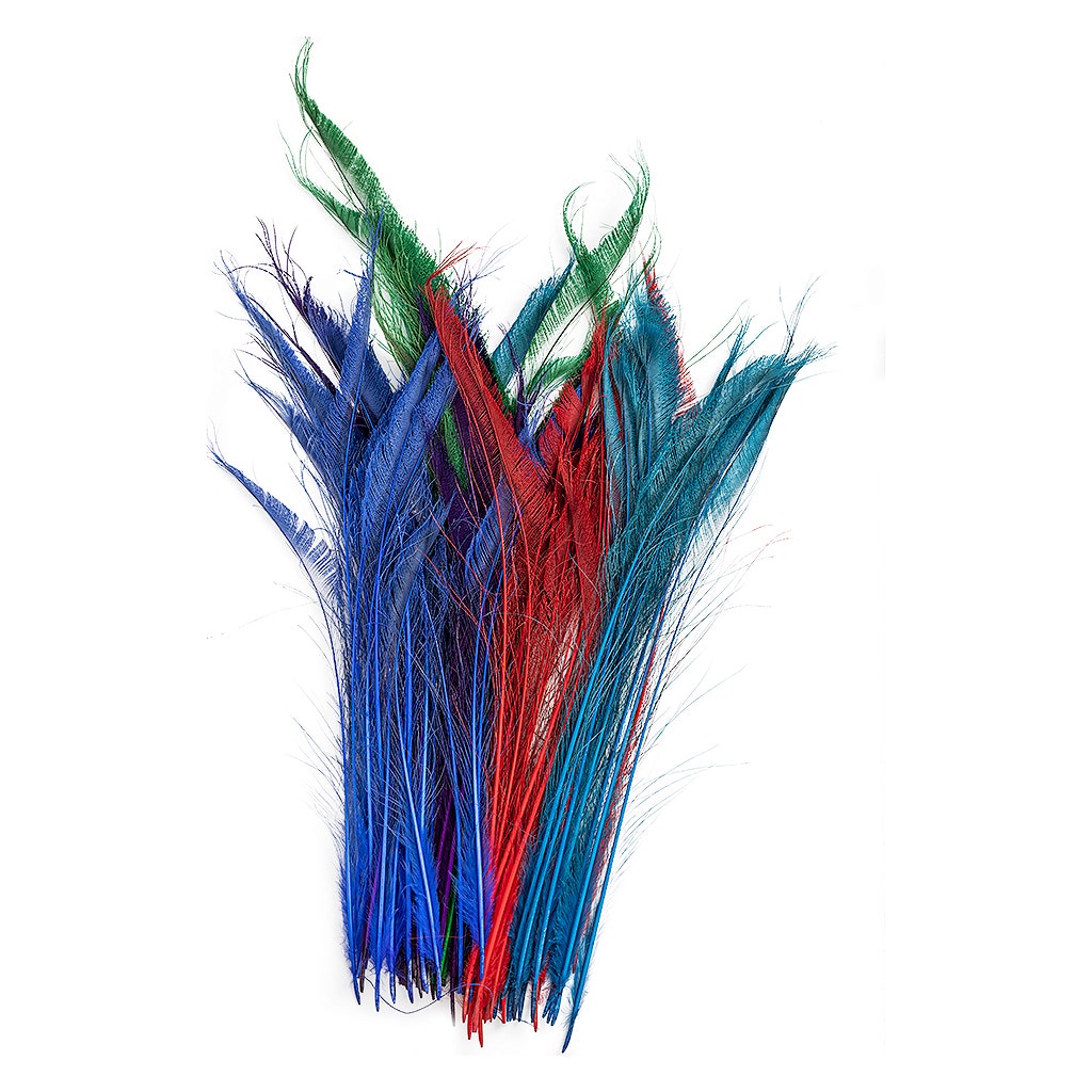 Peacock Swords Bleach Mix Dyed - Jewel Mix