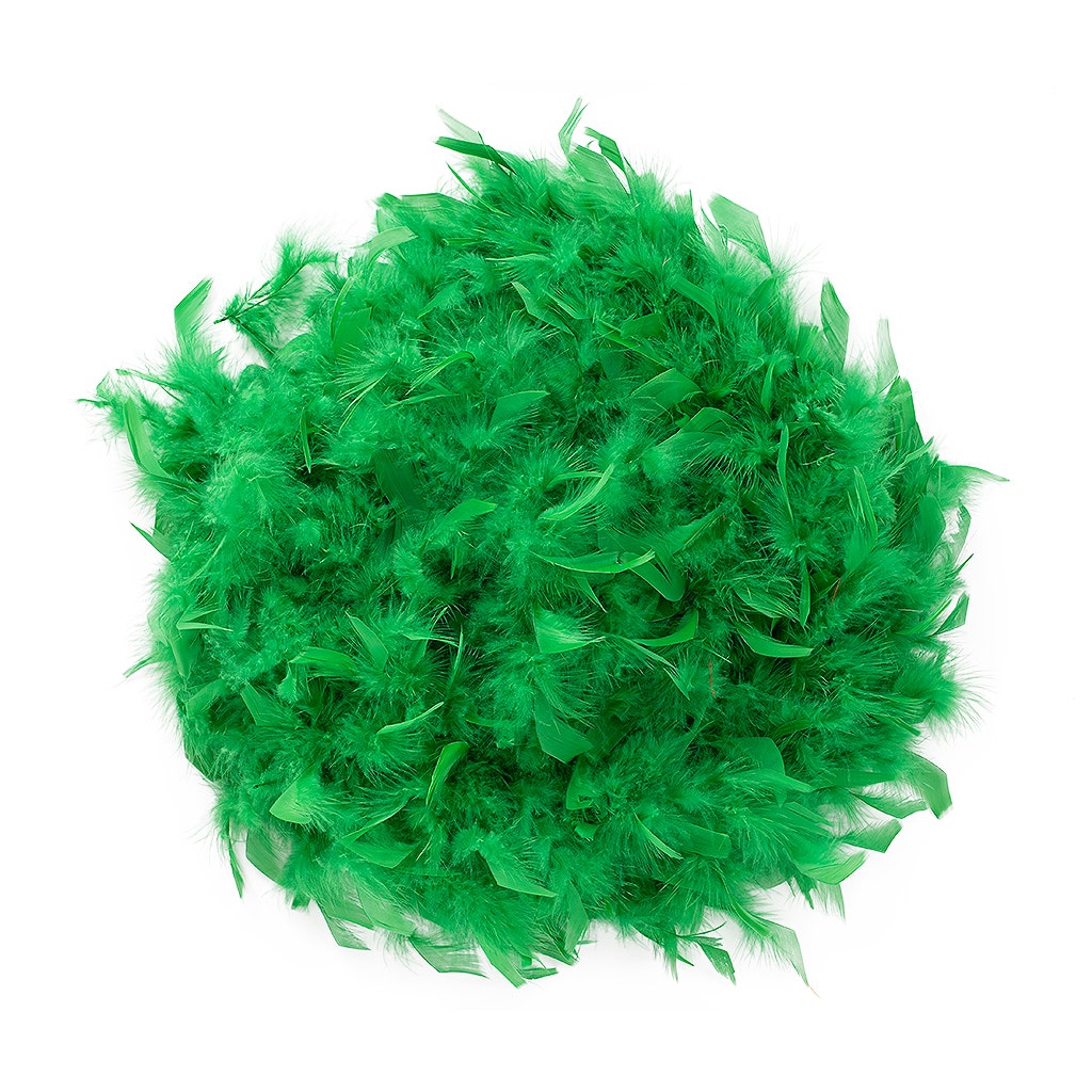 Chandelle Feather Boa - Medium Weight - Kelly