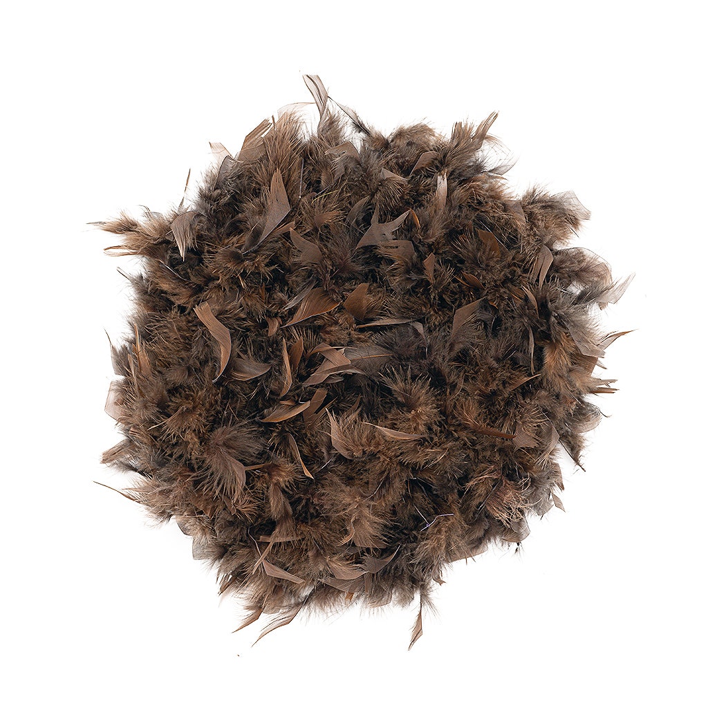 Chandelle Feather Boa - Medium Weight - Brown