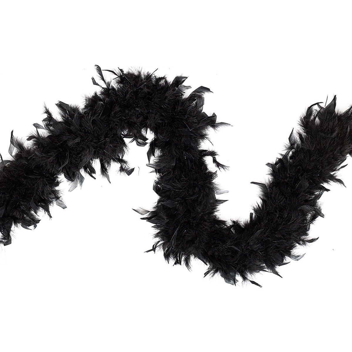 Chandelle Feather Boa - Medium Weight - Black