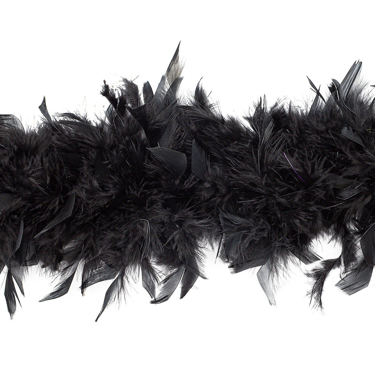 Chandelle Feather Boa - Medium Weight - Black