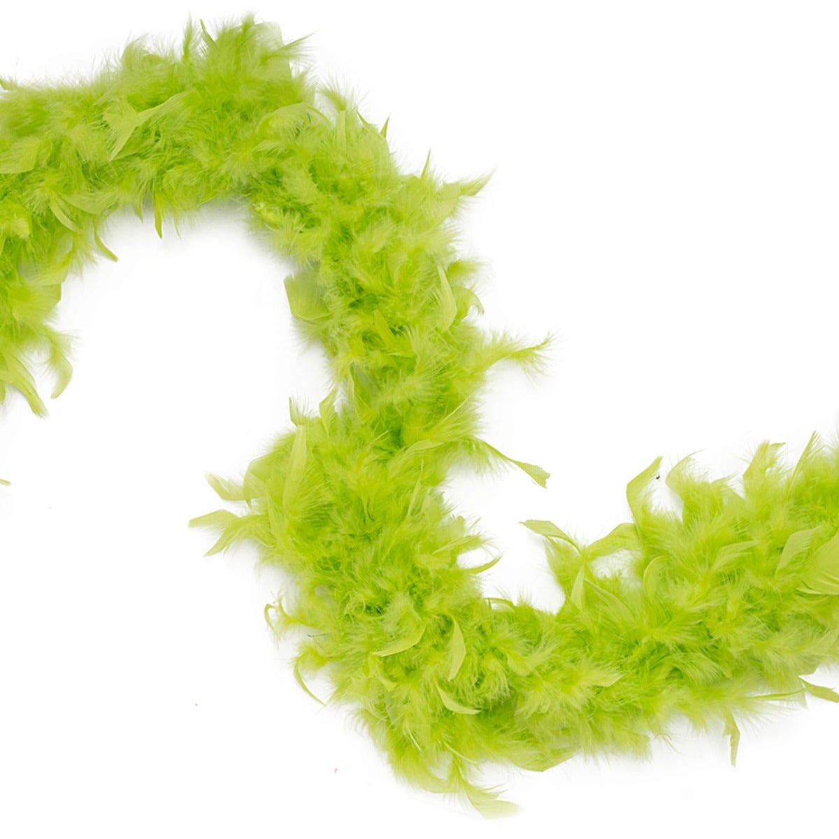 Chandelle Feather Boa - Medium Weight - Lime