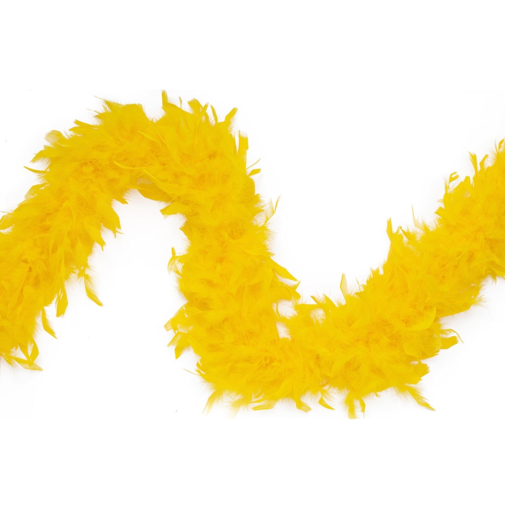 Chandelle Feather Boa - Medium Weight - Gold