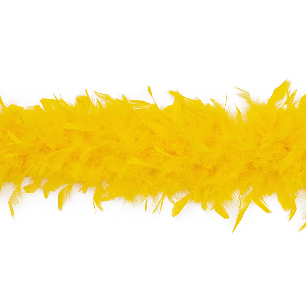 Chandelle Feather Boa - Medium Weight - Gold