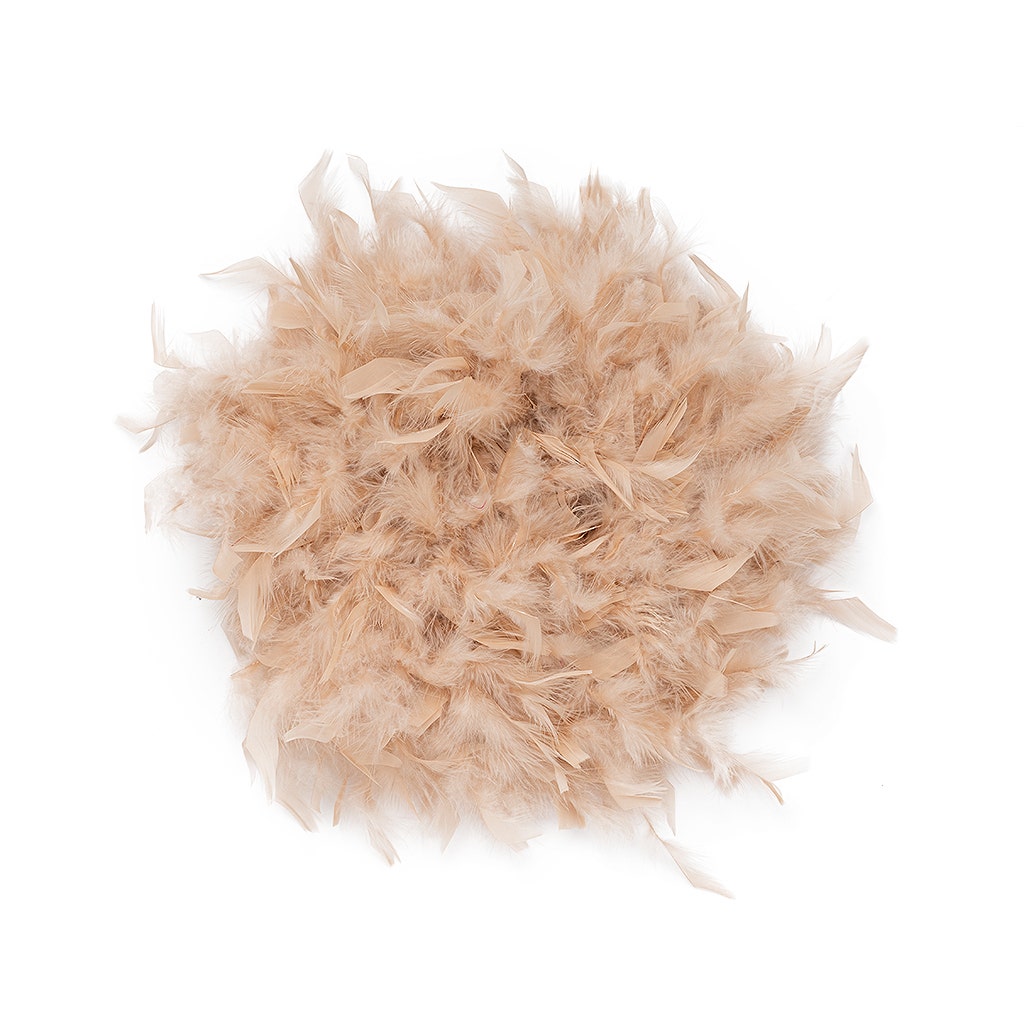Chandelle Feather Boa - Medium Weight - Beige