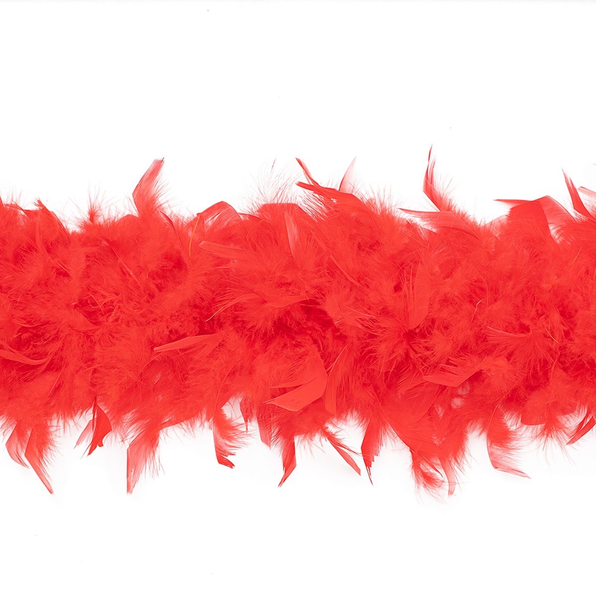 Chandelle Feather Boa - Medium Weight - Red