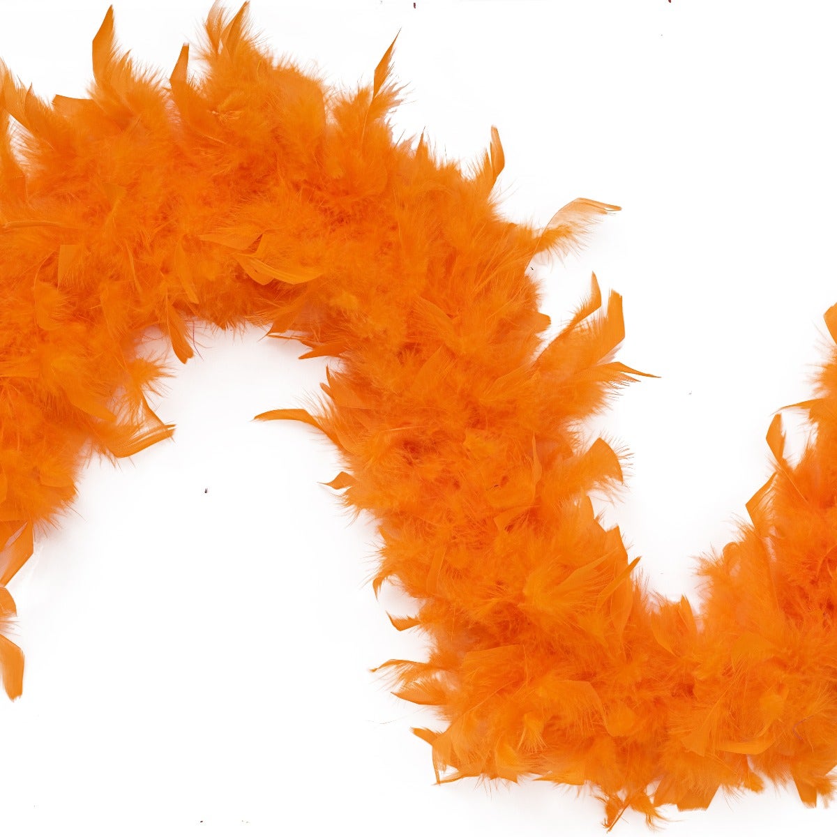 Chandelle Feather Boa - Medium Weight - Orange