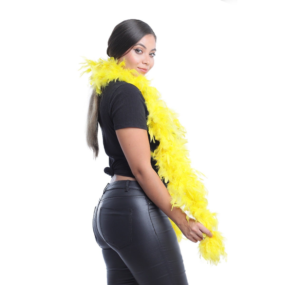 Chandelle Feather Boa - Medium Weight - Yellow