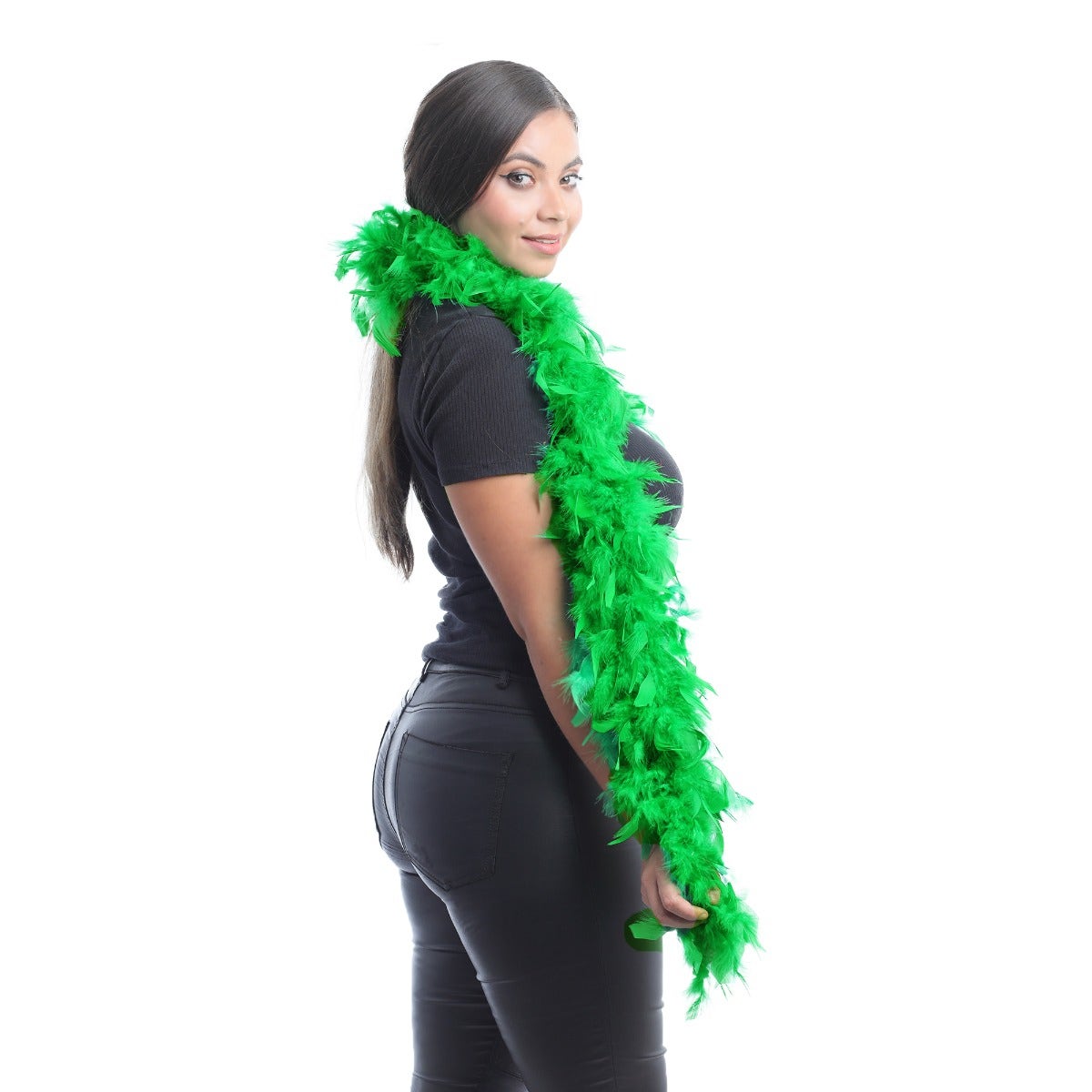 Chandelle Feather Boa - Medium Weight - Kelly