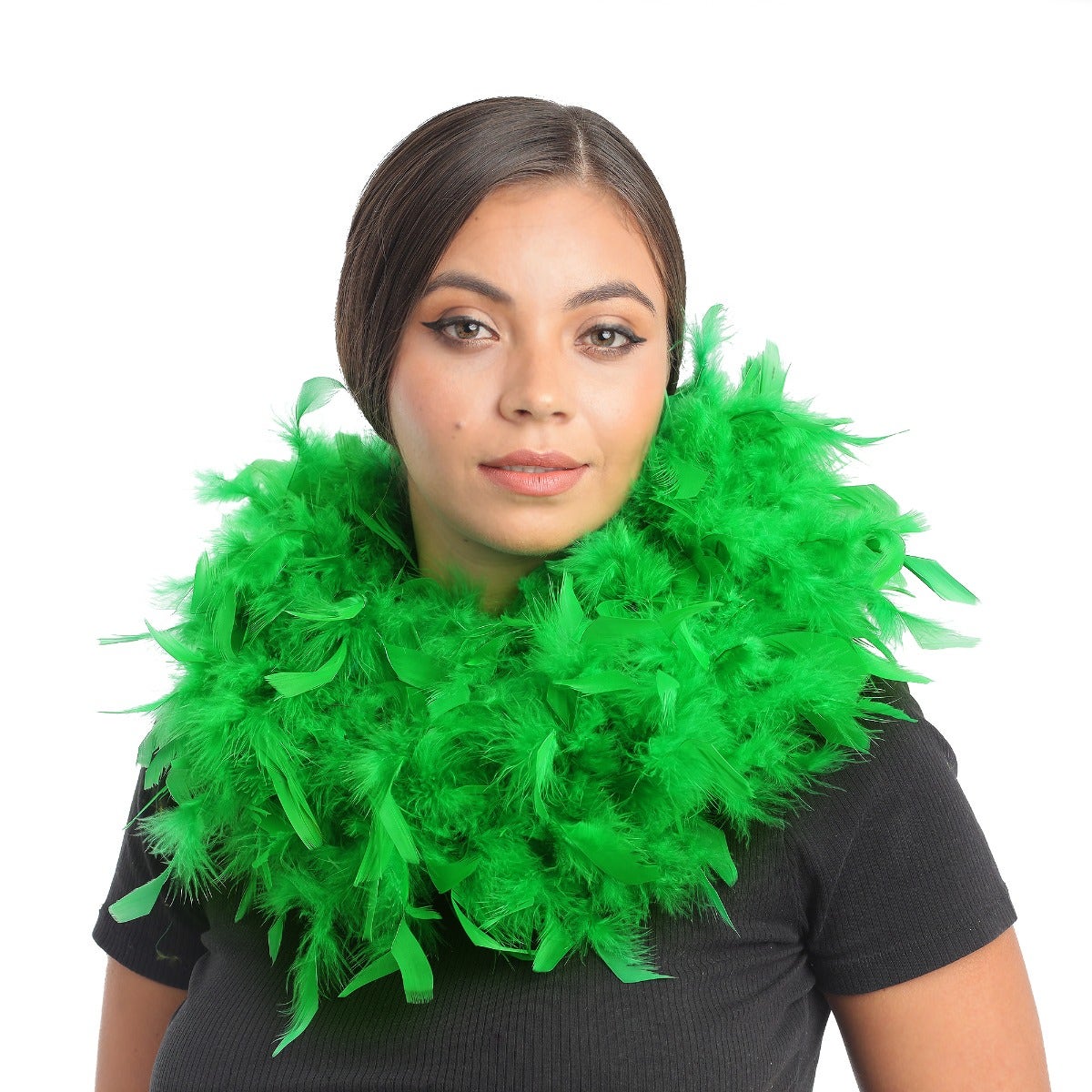 Chandelle Feather Boa - Medium Weight - Kelly