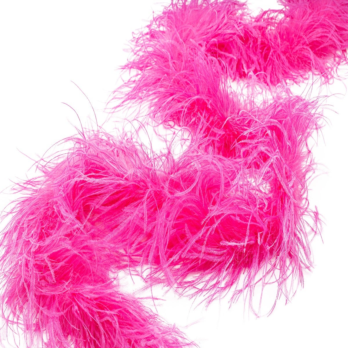 Shocking Hot Pink 3 Ply Ostrich Feather Boa