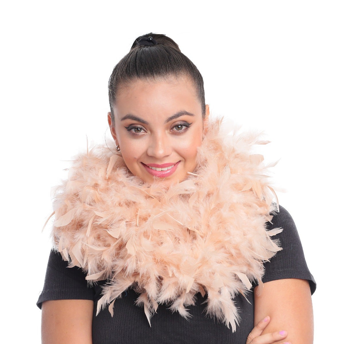 Chandelle Feather Boa - Medium Weight - Beige