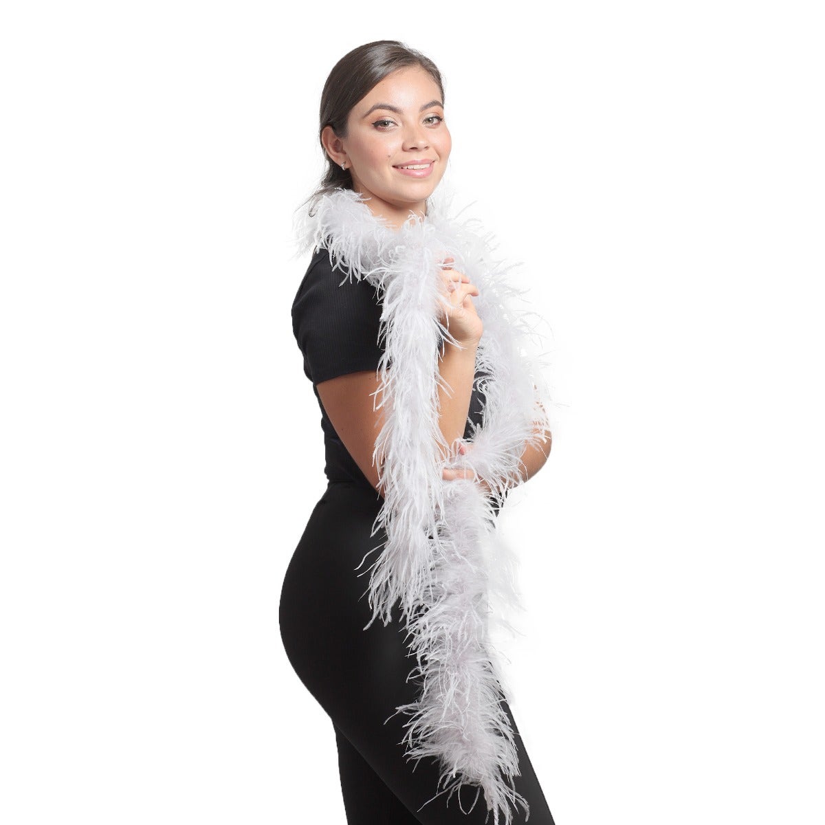 Ostrich Feather Boa - Value Two-Ply - Silver