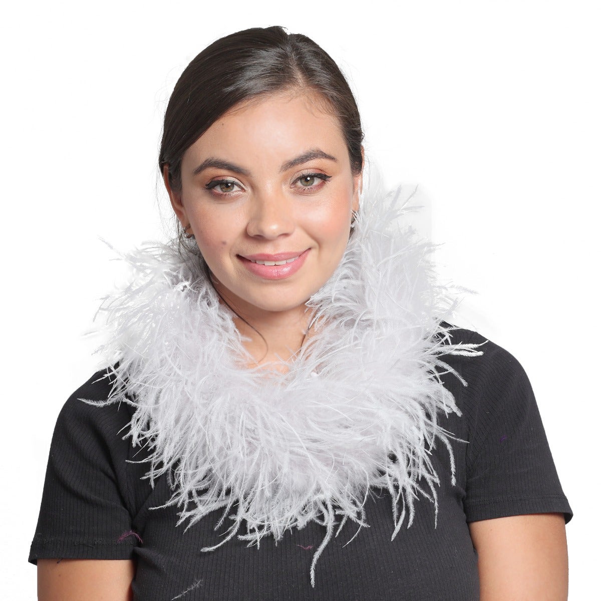 Ostrich Feather Boa - Value Two-Ply - Silver