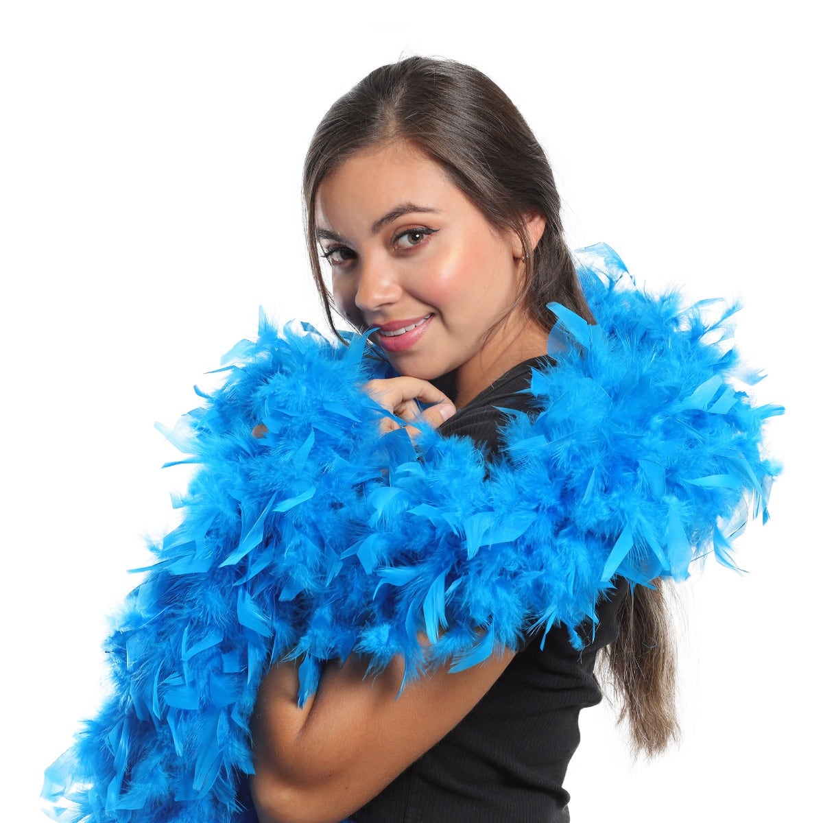Chandelle Feather Boa - Heavyweight  - Dark Turquoise