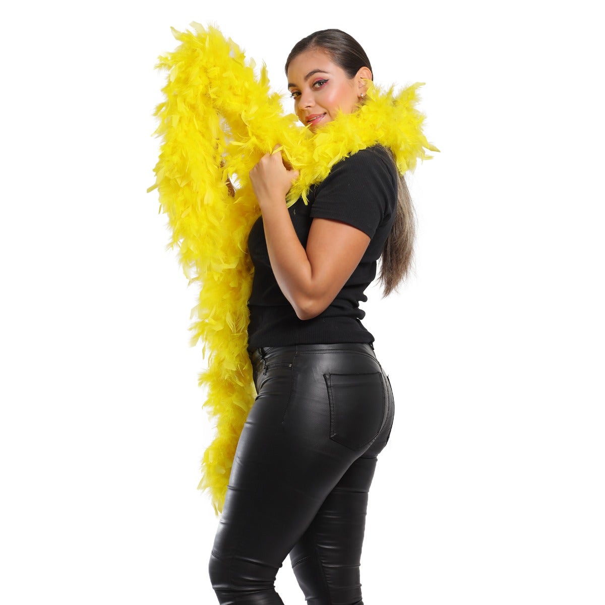 Chandelle Feather Boa - Heavyweight  - Yellow
