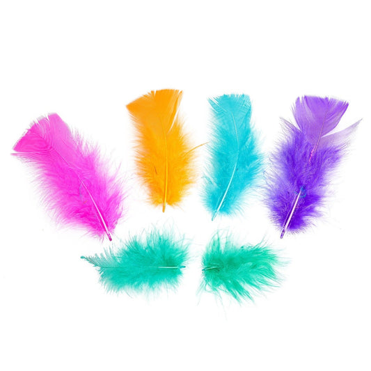 Loose Turkey Plumage Mix Dyed - Carnival Mix
