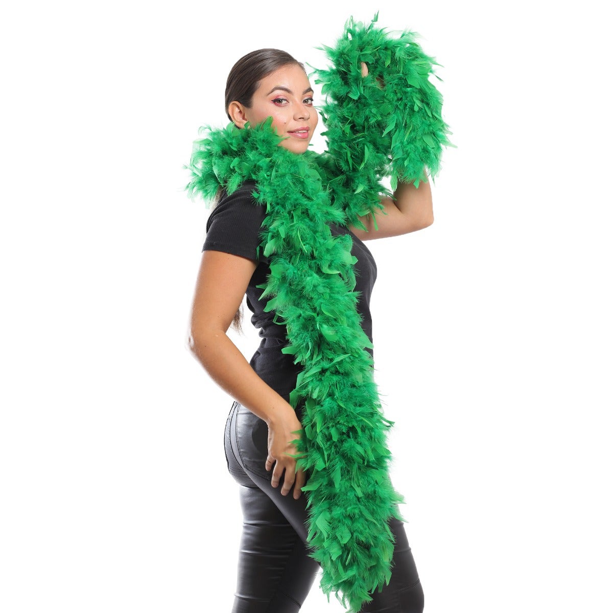 Chandelle Feather Boa - Heavyweight  - Kelly