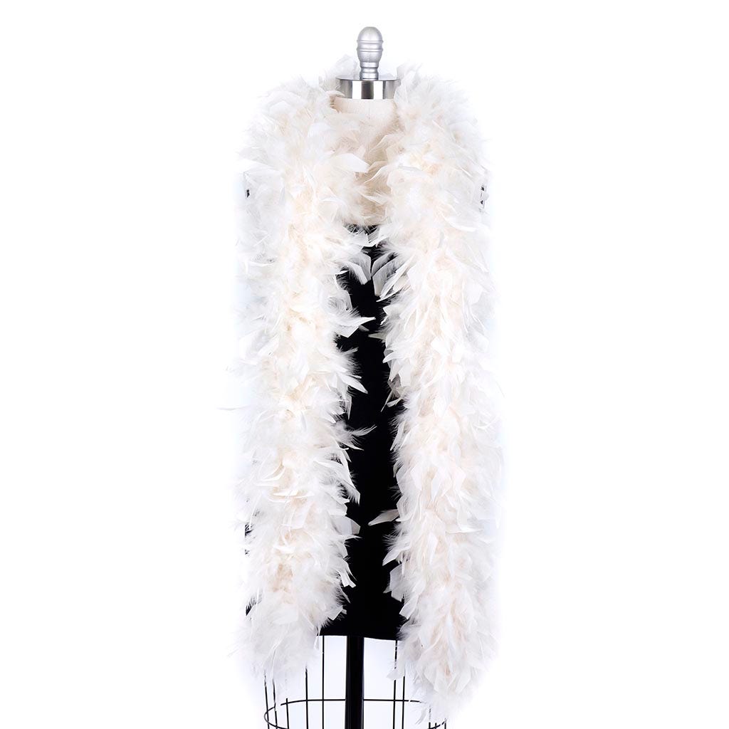 Chandelle Feather Boa - Heavyweight  - Ivory