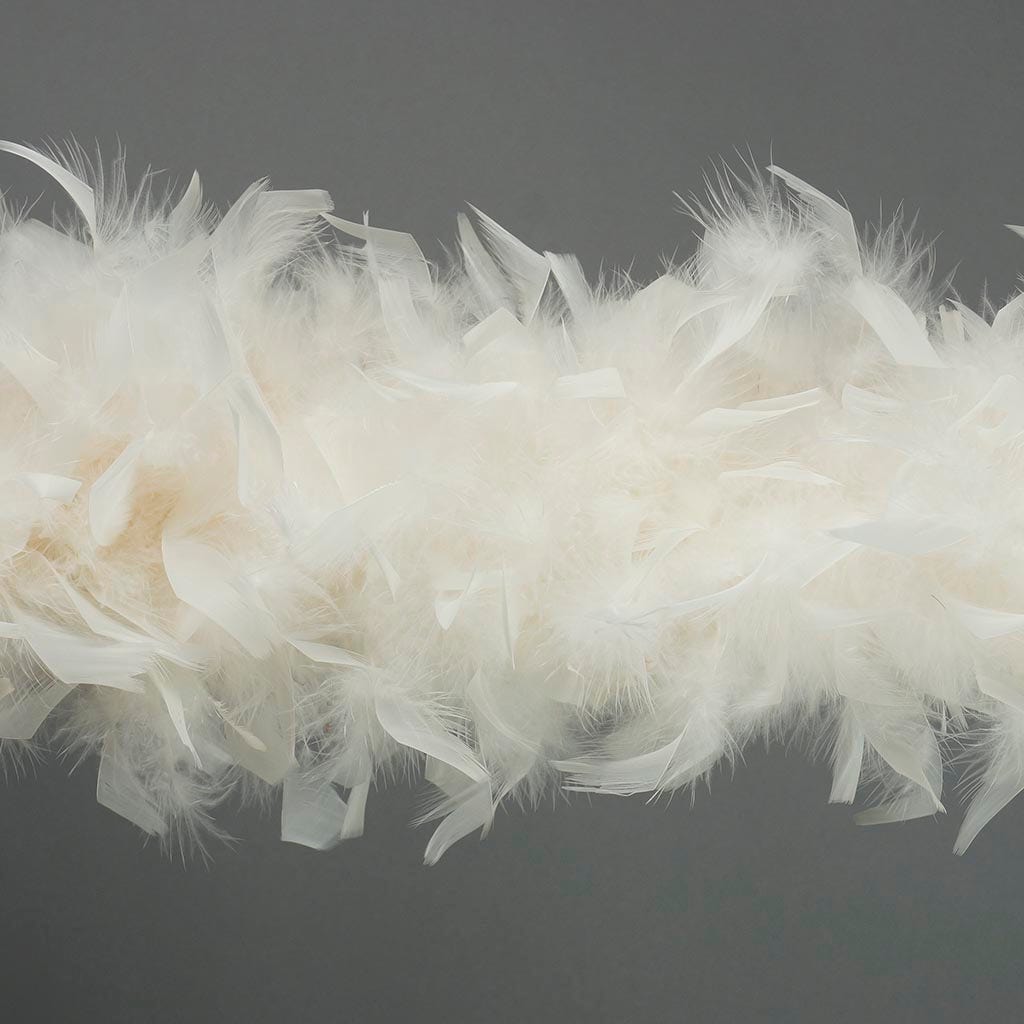 Chandelle Feather Boa - Heavyweight  - Ivory