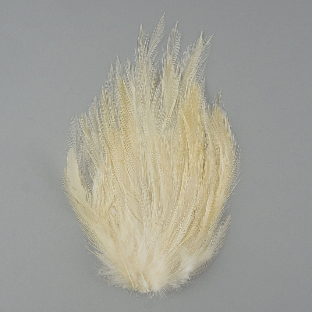 Feather Hackle Pads Dyed - Ivory