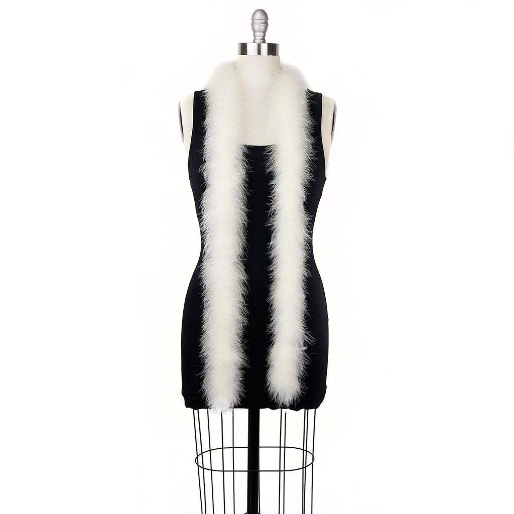 Full Marabou Feather Boa - Ivory