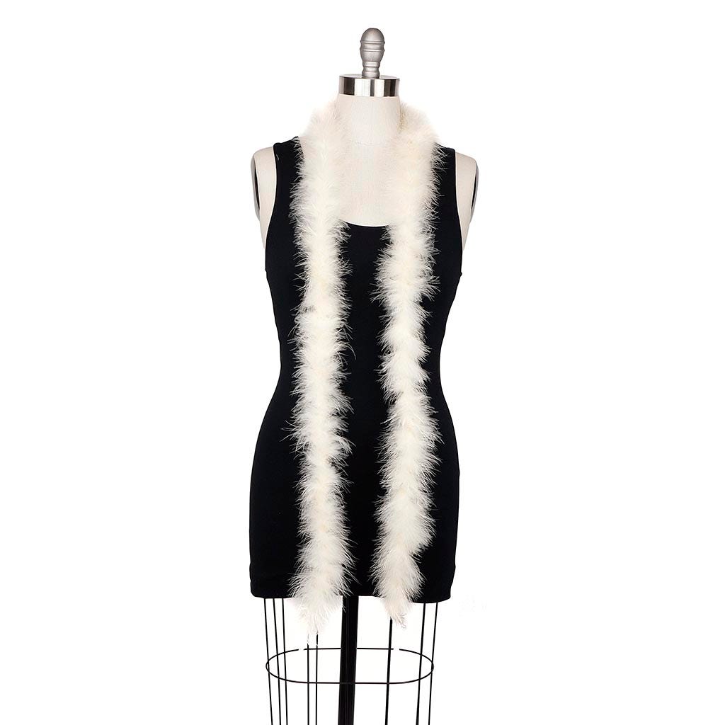 Marabou Feather Boa - Mediumweight - Ivory