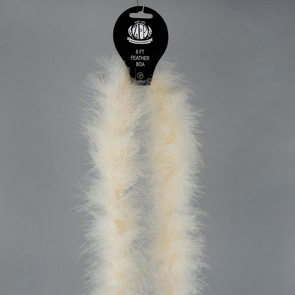 Marabou Feather Boa - Mediumweight - Ivory