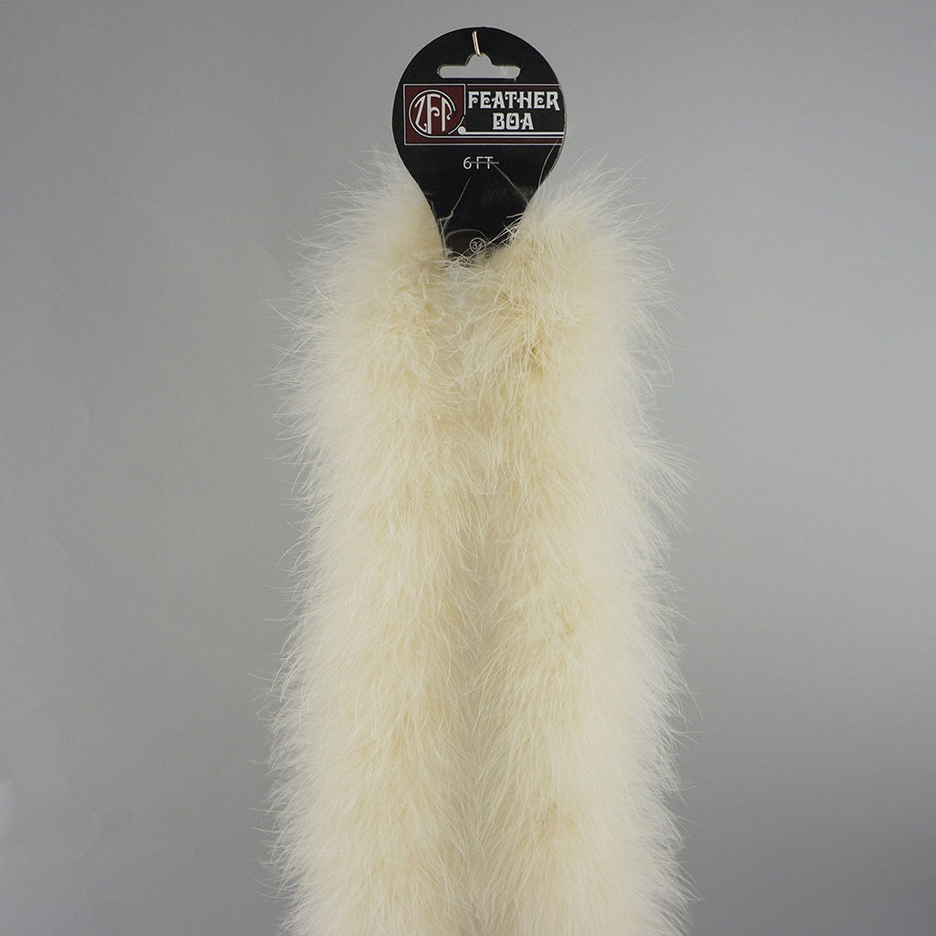 Extra Thick Marabou Feather Boa - Ivory