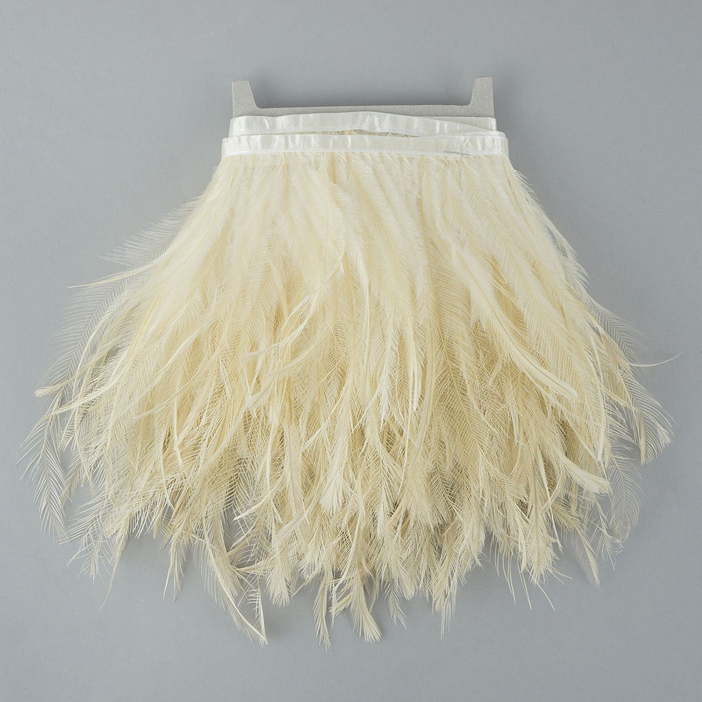 Emu Feather Fringe 5yd Ivory
