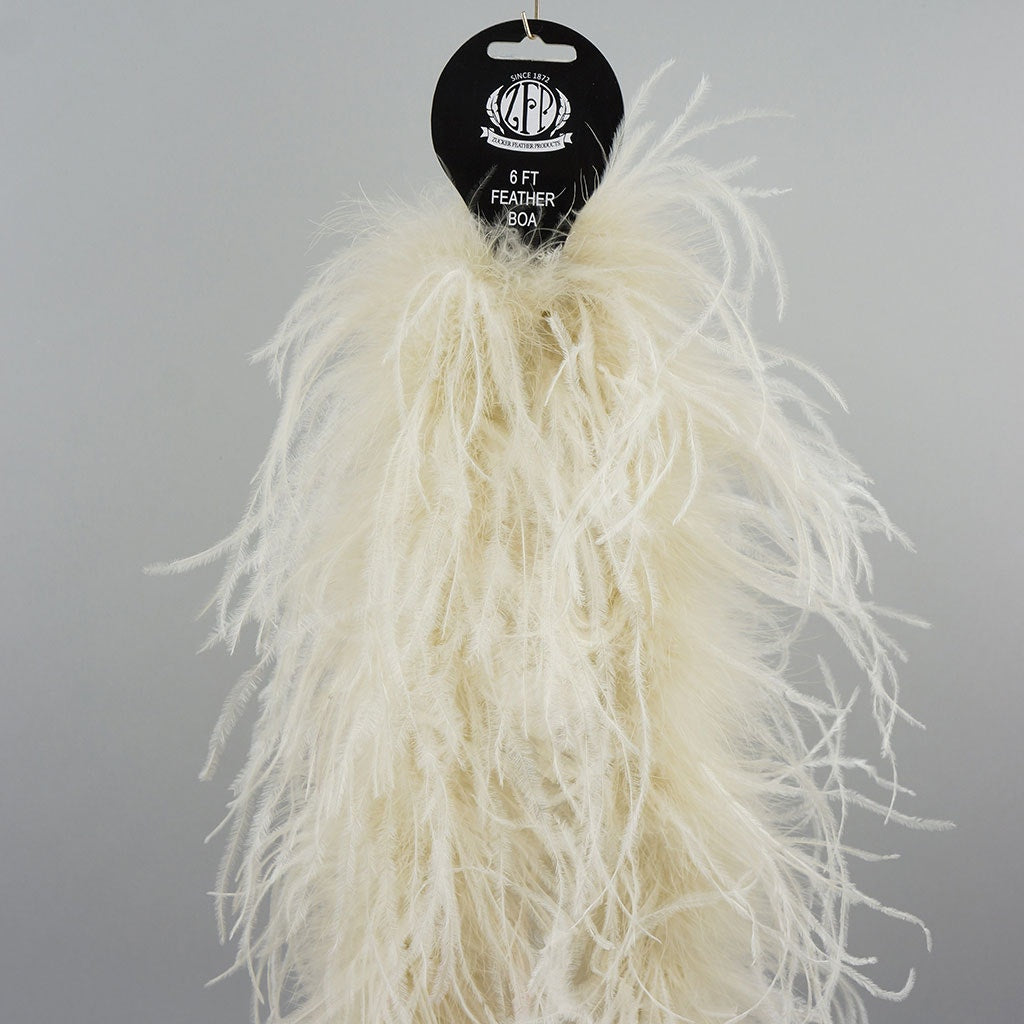 Ivory 2 Ply Ostrich Feather Boa