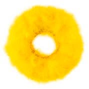 STRUNG TURKEY MARABOU BLOOD QUILL FEATHERS 4-5" - YELLOW