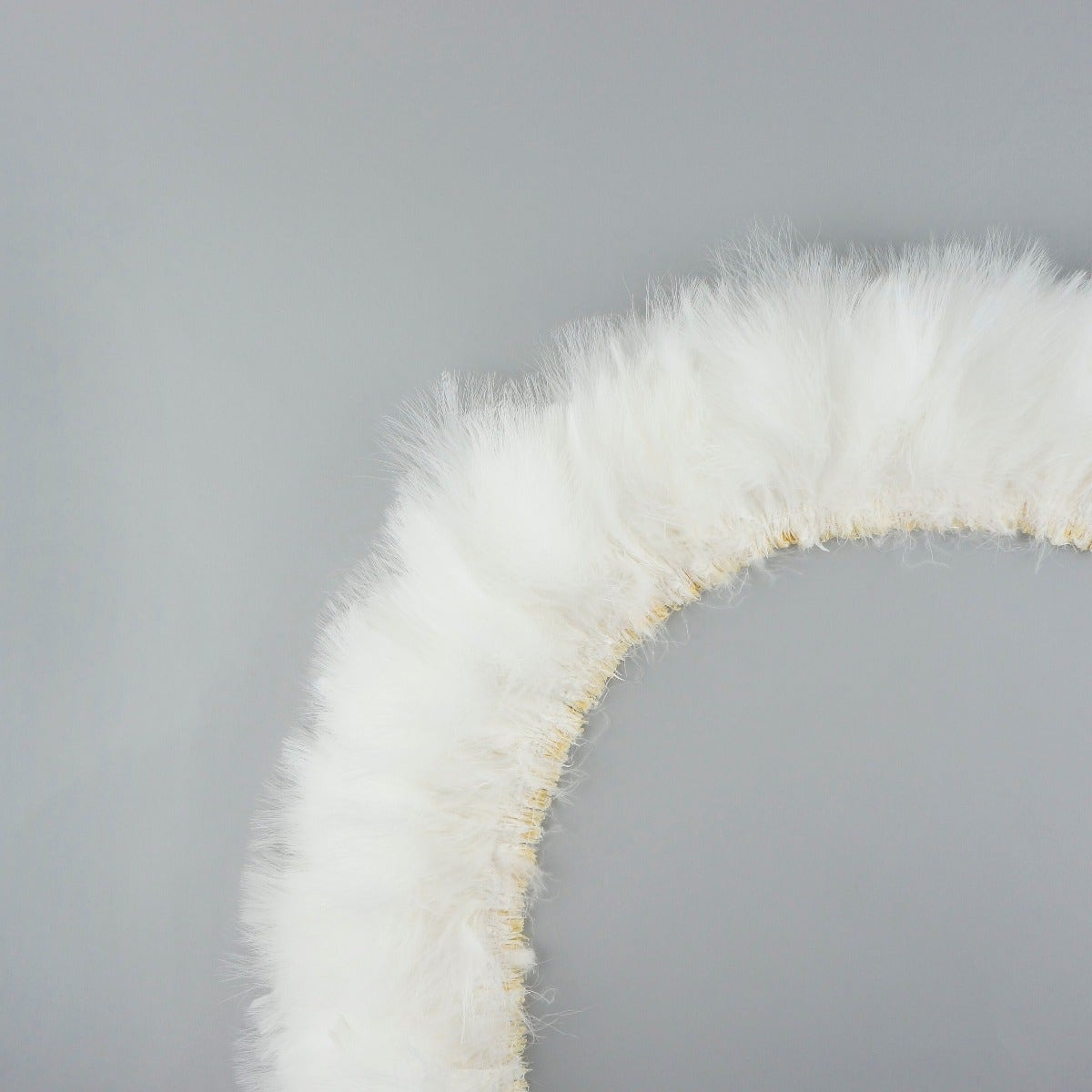 STRUNG TURKEY MARABOU BLOOD QUILL FEATHERS 4-5" - WHITE